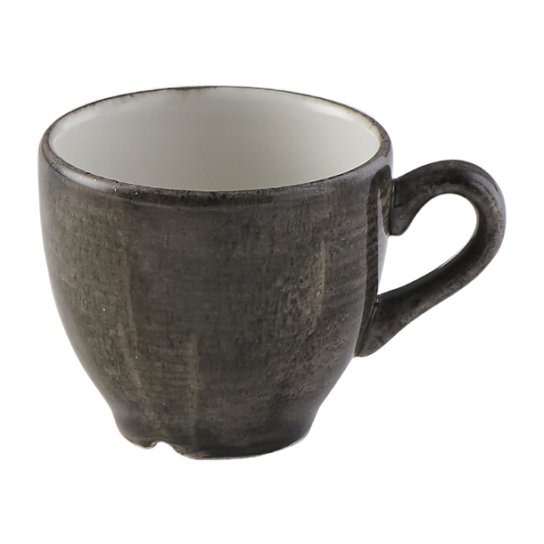 Churchill Stonecast Patina Iron Black Espresso Cup 99ml (Box 12)(Direct)