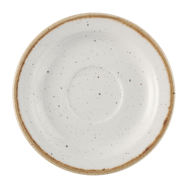 Churchill Stonecast Barley White Profile Saucer 150mm (Box 12) (B2B)