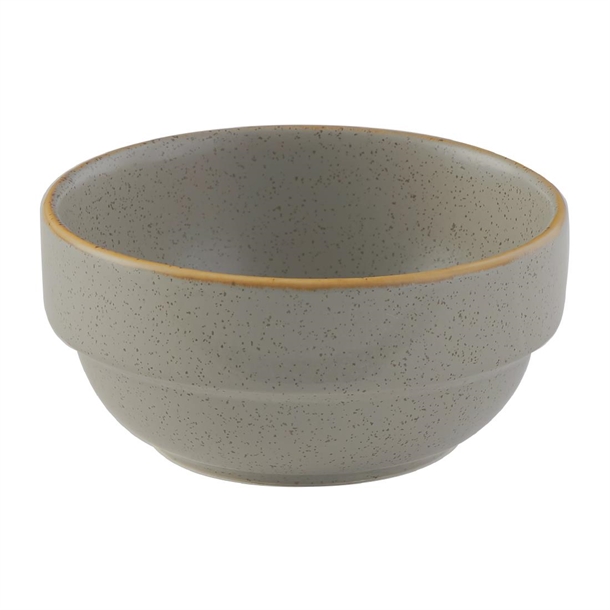 Churchill Stonecast Grey Profile Stacking Bowl 358ml (Box 6) (B2B)