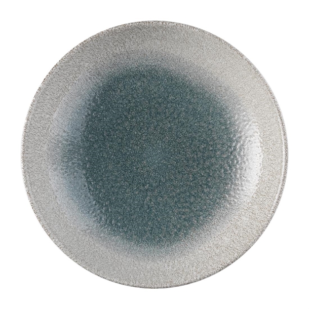 Churchill Raku Duo Agate Topaz Evolve Coupe Plate 260mm (Box 12) (B2B)