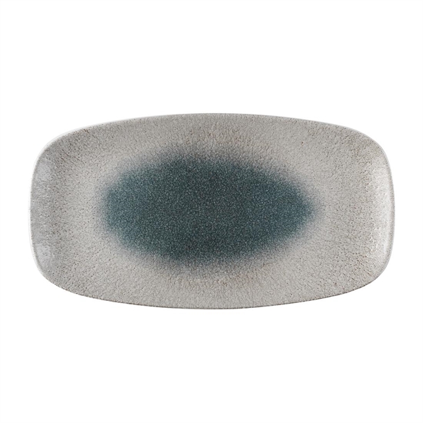 Churchill Raku Duo Agate Topaz Chefs Oblong Plate 348x189mm (Box 6) (B2B)