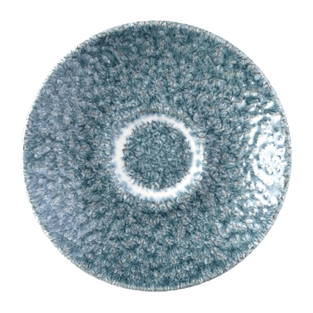 Churchill Raku Duo Topaz Blue Espresso Saucer 114mm (Box 12) (B2B)