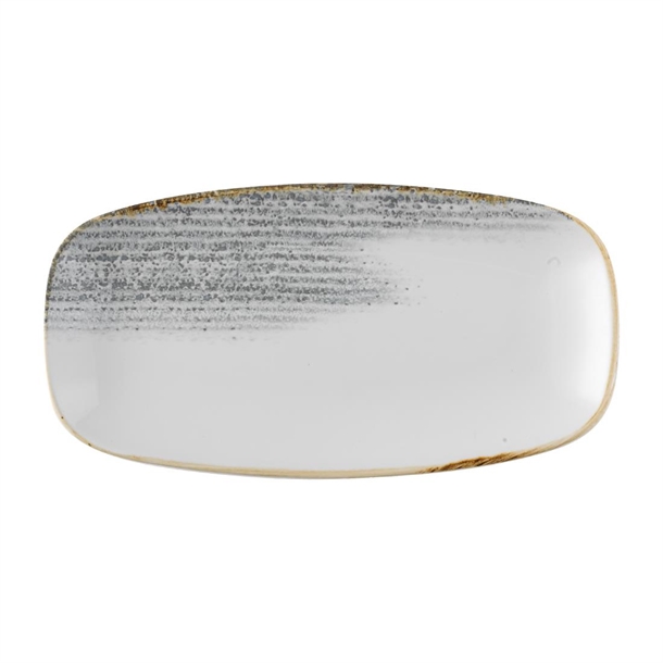 Churchill Accents Jasper Grey Chefs Oblong Plate 348x189mm(Box 6) (B2B)