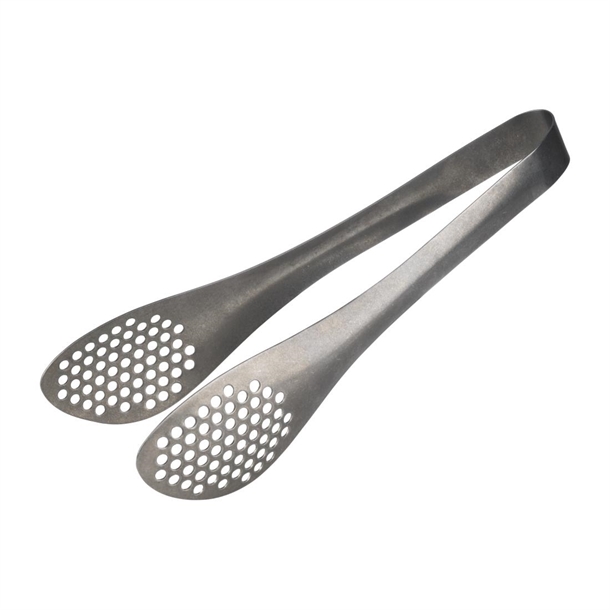 APS All Purpose Tong Perforated 225mm Stainless Steel (B2B)