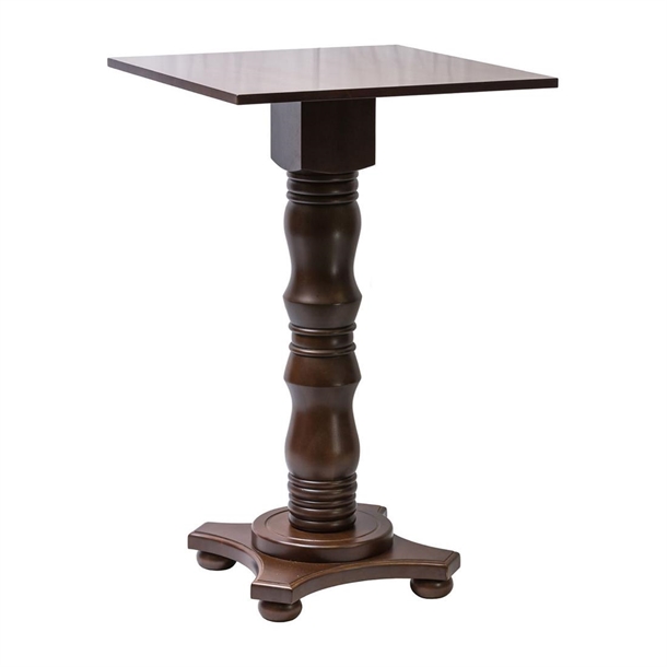 Islington Poseur Square Table In Dark Wood - 700x700mm (B2B)