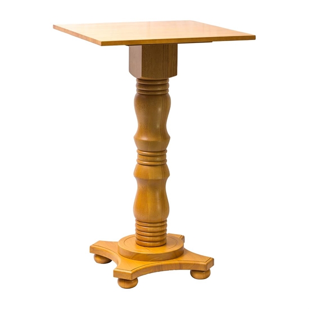 Islington Poseur Square Table In Soft Oak - 700x700mm (B2B)