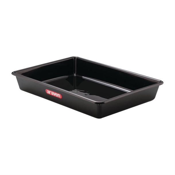 Araven Deep Food Tray Black - 8Ltr