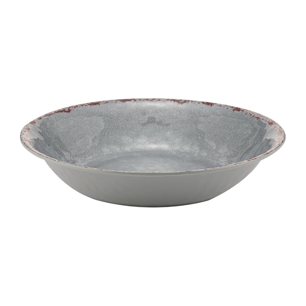 Grey Casablanca Melamine Bowl - 350x350x70mm 3.5Ltr (B2B)
