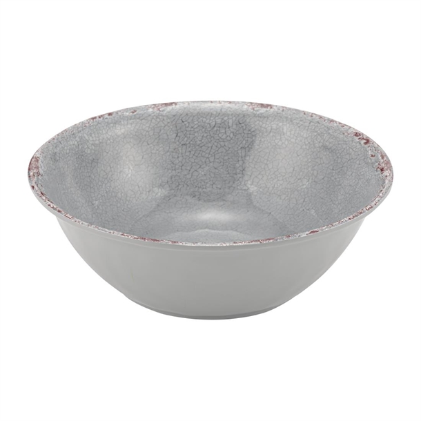 Grey Casablanca Melamine Bowl - 210x210x70mm 1.3Ltr (B2B)