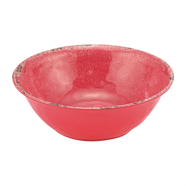 Red Casablanca Melamine Bowl - 210x210x70mm 1.3Ltr (B2B)