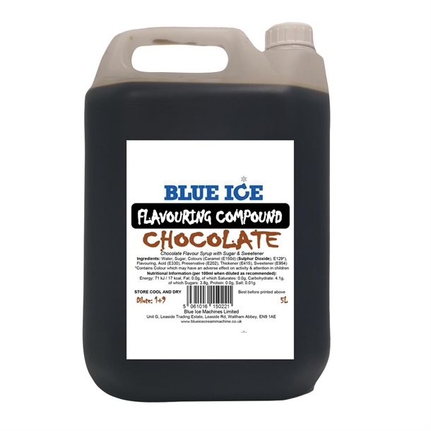 Blue Ice Milkshake Flavouring Compound Chocolate - 5Ltr