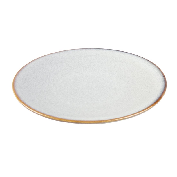 Olympia Drift Grey Plain Coupe Plate - 230mm 9" (Box 6)