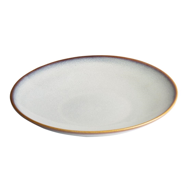 Olympia Drift Grey Plain Coupe Low Bowl - 260x46mm (Box 4)