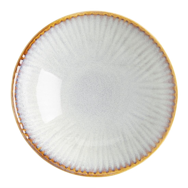 Olympia Drift Grey Embossed Coupe Bowl - 155x48mm (Box 6)