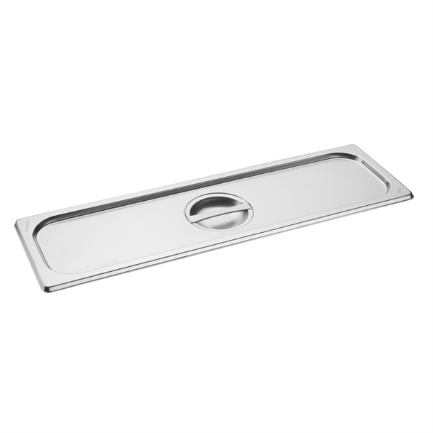 Vogue Gastronorm-Deckel 2/4 aus Edelstahl