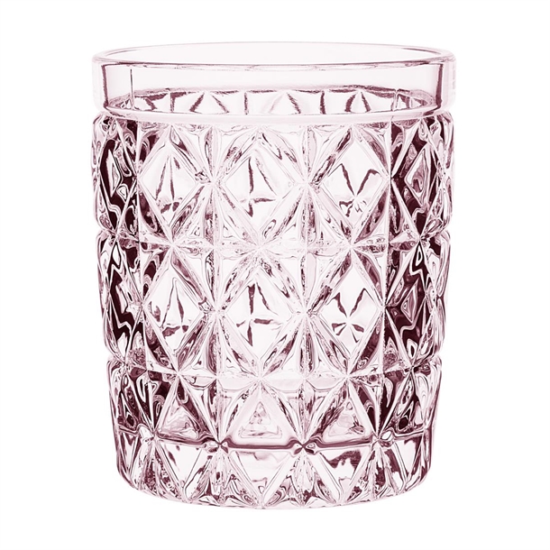 Olympia Havana Tumbler Pink 300ml 82(D)x100(H)mm (Box 6) - GEO SHAPE