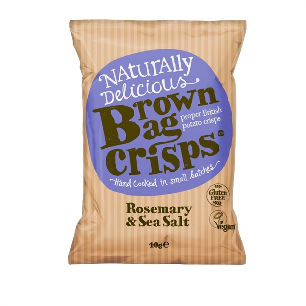 Brown Bag Crisps Rosemary & Sea Salt (40g x 20)