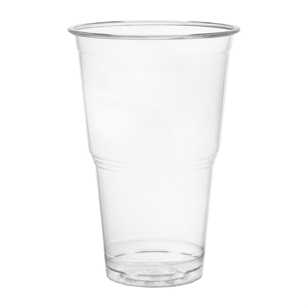 Vegware PLA Pint to Brim Cup UKCA/UKNI/CE-marked 96-Series (Case 1000)