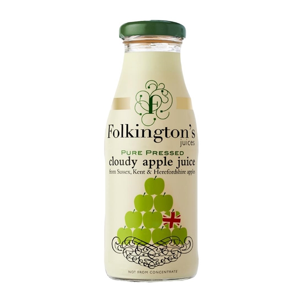 Folkington's Juices Apple Glass Bottle (12x250ml)