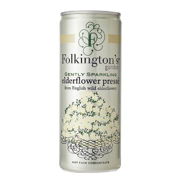 Folkington's Sparkling Drinks Elderflower Can (12x250ml)