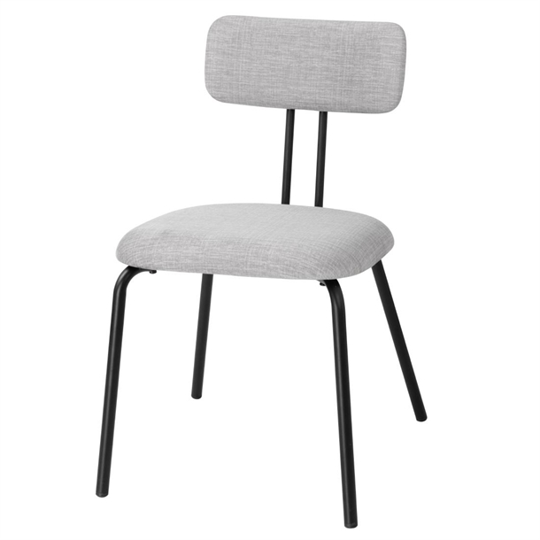Bolero Fairfield Chairs - Black/Grey Mix (Set 2)