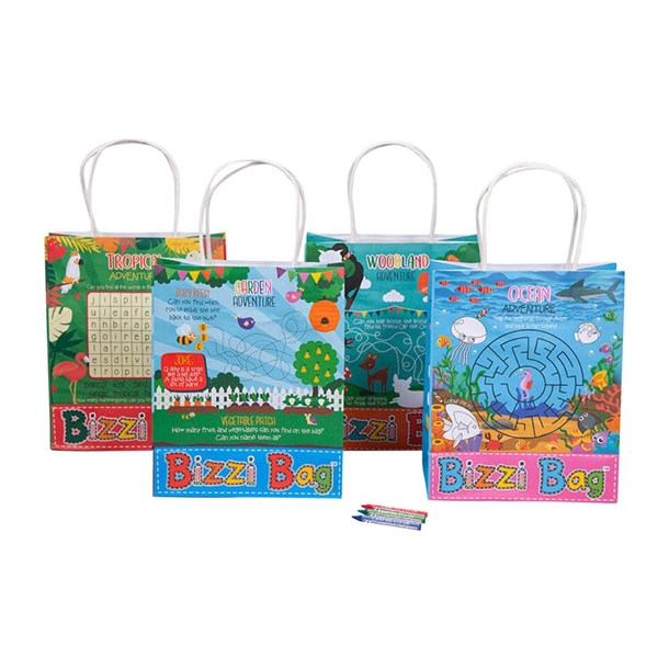 Crafti's Bizzi Meal Bag Assorted - Tropical/Woodland/Ocean/Garden (Case 200)