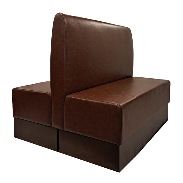 Double Booth in Bison Espresso Vinyl (Direct)