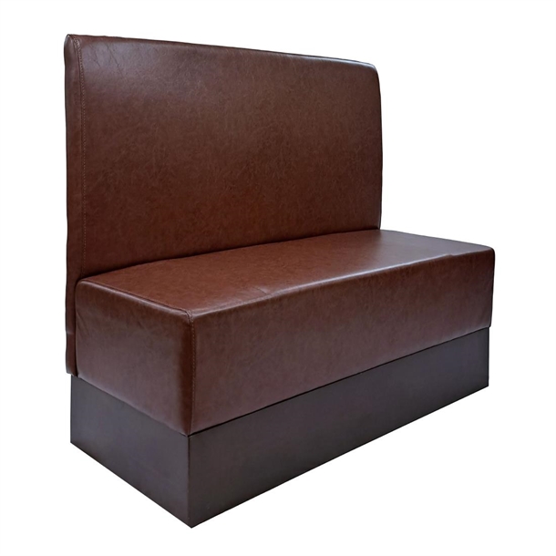 Single Booth in Bison Espresso Vinyl (Direct)