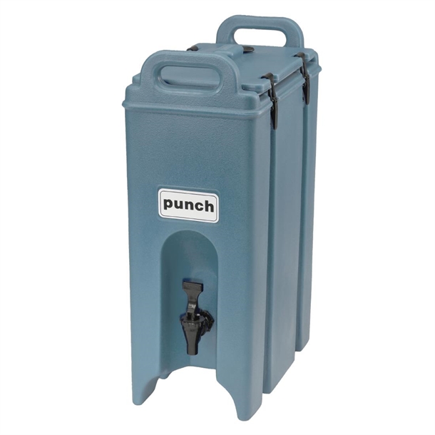 Cambro 500LCD Camtainer Insulated Beverage Dispenser Slate Blue - 18Ltr