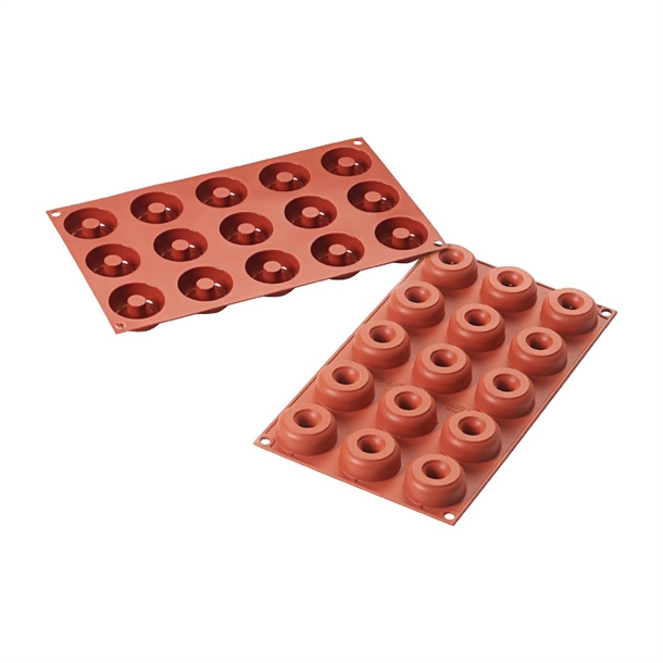 Schneider Silicone 15 Mini Ring Donut Mould - 45x18mm