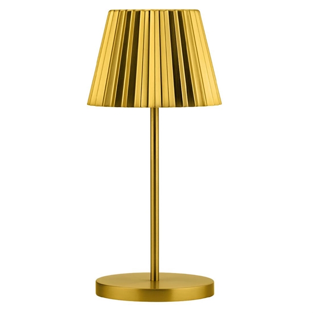 Utopia Dominica LED Cordless Lamp - Brushed Gold - 260mm (B2B)
