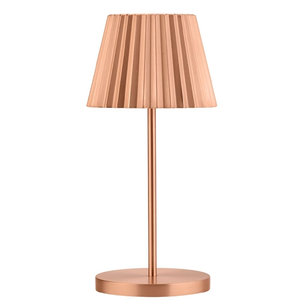 Utopia Dominica LED Cordless Lamp - Brushed Copper - 260mm (B2B)