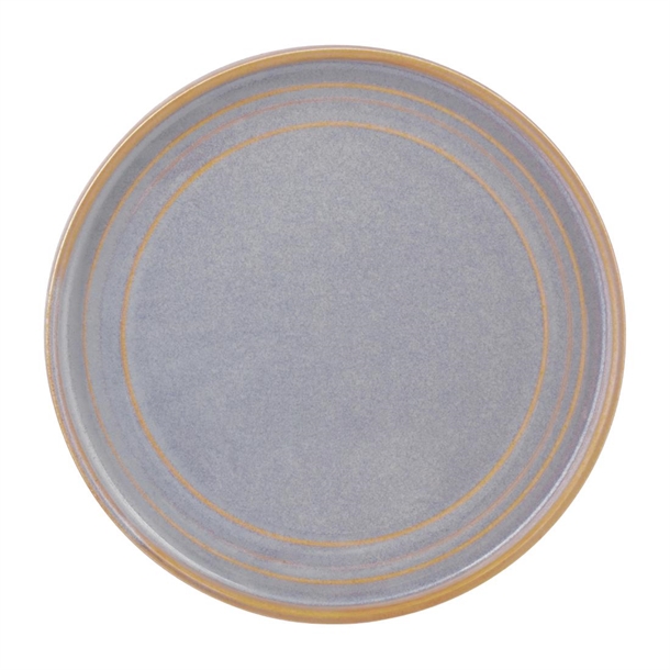 Tablekraft Urban Loft Round Plate Azure Blue - 225x22mm (Box 4) (B2B)