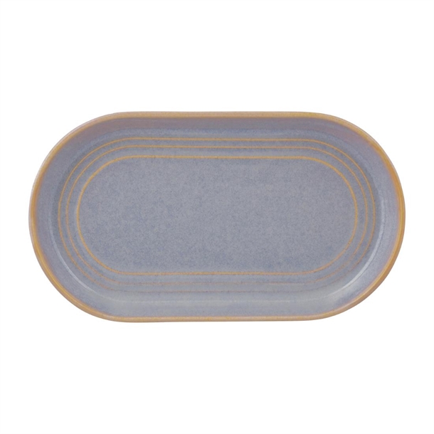 Tablekraft Urban Loft Oval Platter Azure Blue - 240x137x27mm (Box 4) (B2B)