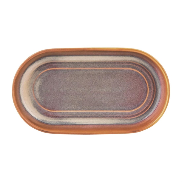 Tablekraft Urban Loft Oval Platter Auburn - 180x98x25mm (Box 4) (B2B)