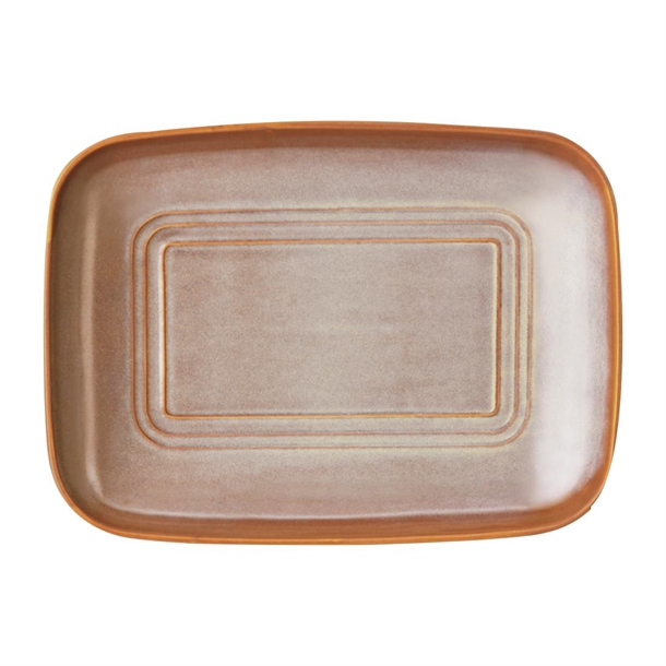 Tablekraft Urban Loft Rectangular Server Auburn - 365x265x55mm (Box 2) (B2B)