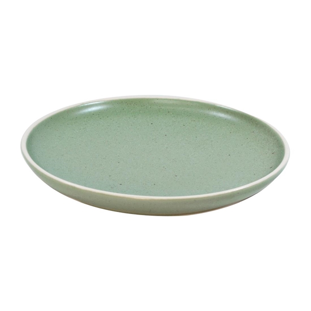 Tablekraft Urban Round Coupe Plate Green - 200mm (Box 6) (B2B)