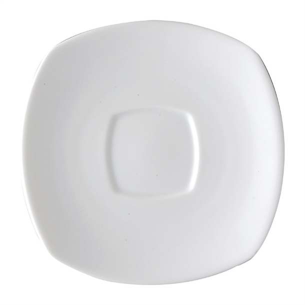 Royal Porcelain Chelsea Square Saucer - 120mm (Box 12) (B2B)