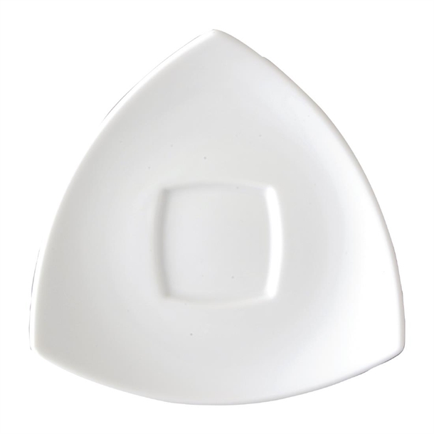 Royal Porcelain Chelsea Square Saucer with Square Well - 150mm (Box 48) (B2B)