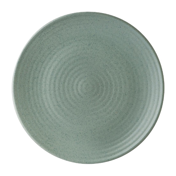Zuma Coupe Plate Ribbed Mint - 210mm (Box 6) (B2B)
