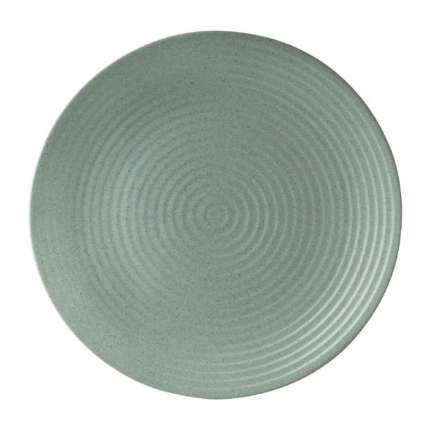 Zuma Coupe Plate Ribbed Mint - 310mm (Box 6) (B2B)