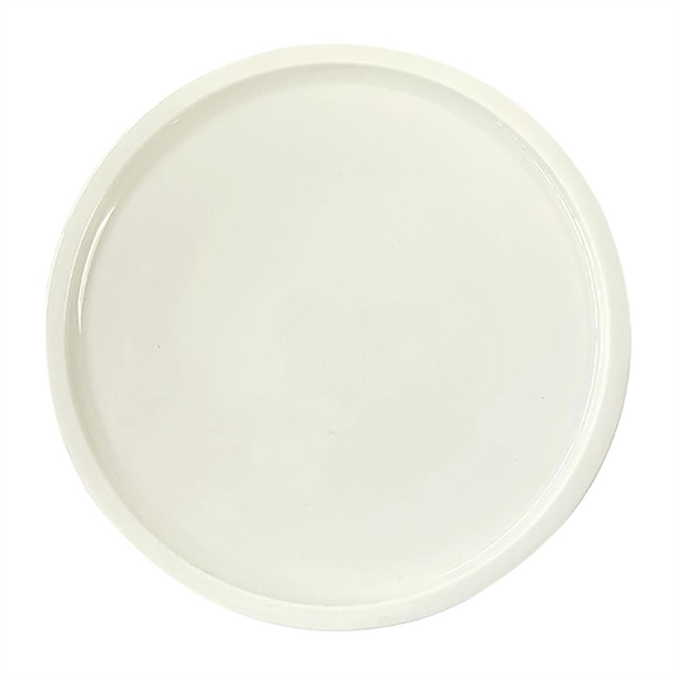 Rakstone Ease Flat Couple Plate Ivory - 210mm (Box 12)