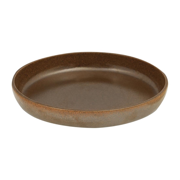Rakstone Ease Round Deep Plate Rust - 280mm (Box 2) (B2B)