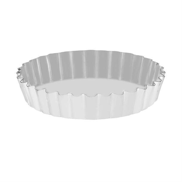 Guery Tart Mould - Round Fluted Fixed Base 85x16mm(B2B)