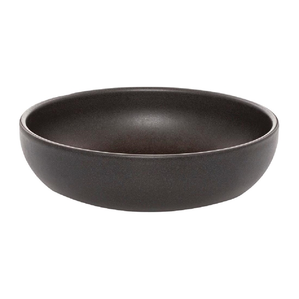 Eclipse Uno Black Round Bowl - 160mm 550ml (Pack 6) (B2B)