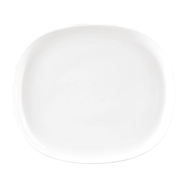 Sango Ora White Oval Couple Plate - 230x200mm (Pack 6)