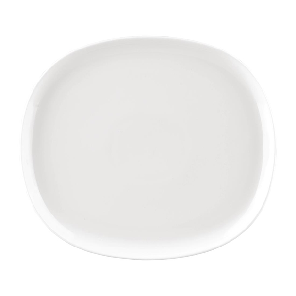 Sango Ora White Oval Couple Plate - 285x250mm (Pack 6)