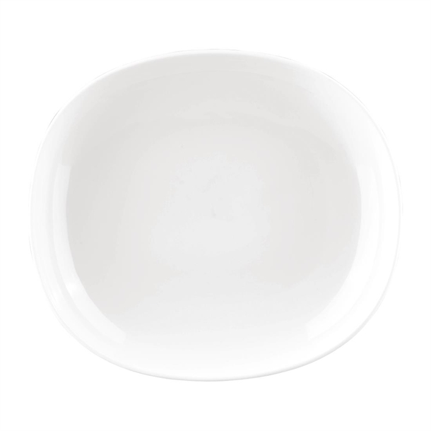Sango Ora White Oval Flat Bowl - 260x230mm 670ml (Pack 6)
