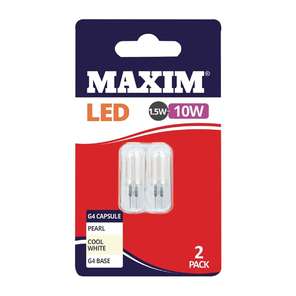 Maxim LED G4 Cool White Light Bulb - 1.5watt (Single)