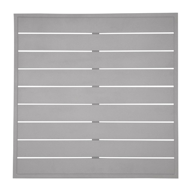 Bolero Light Grey Aluminium Table Top Square - 700mm